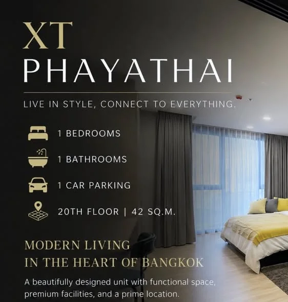 1 Bedroom condo in XT Phayathai