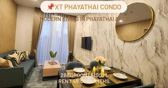 2 Bedroom condo in XT Phayathai