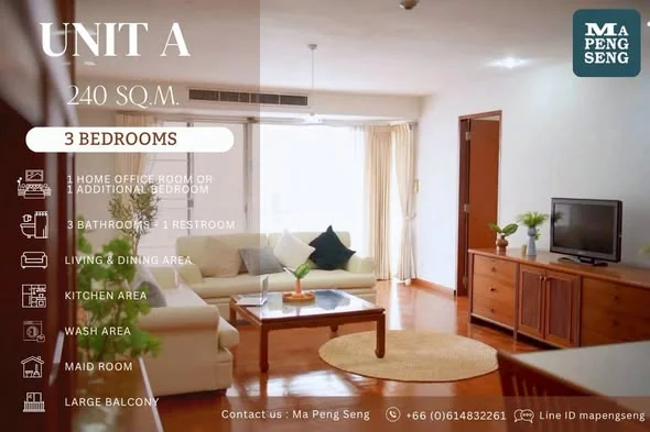 4 Bedroom condo in Ma Peng Seng Apartment