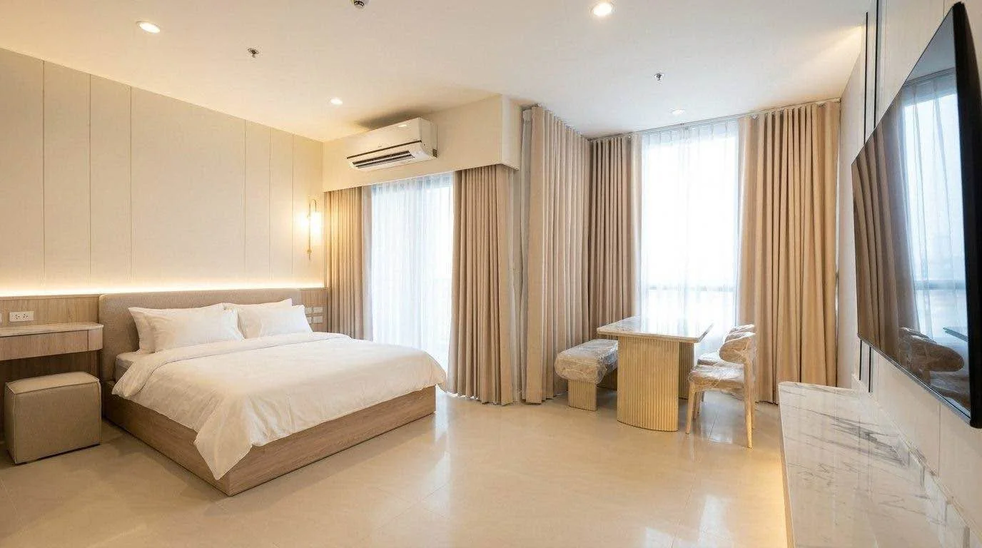 Studio condo in Villa Ratchatewi