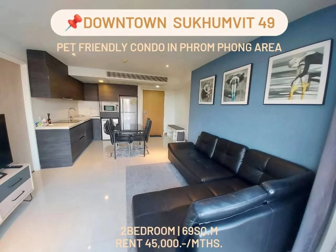 2 Bedroom condo in Downtown Forty Nine