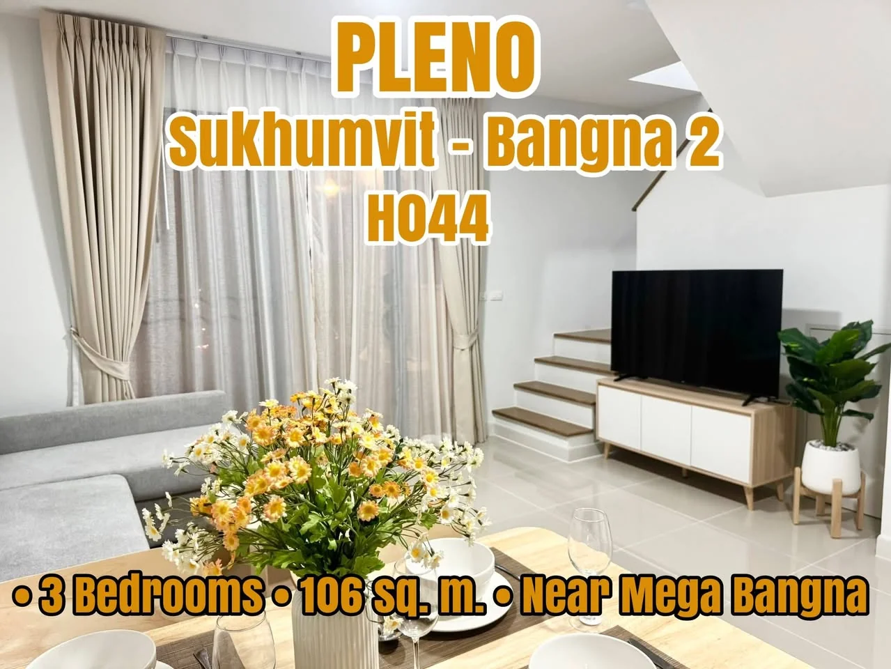 3 Bedroom condo in Pleno Sukhumvit-Bangna 2