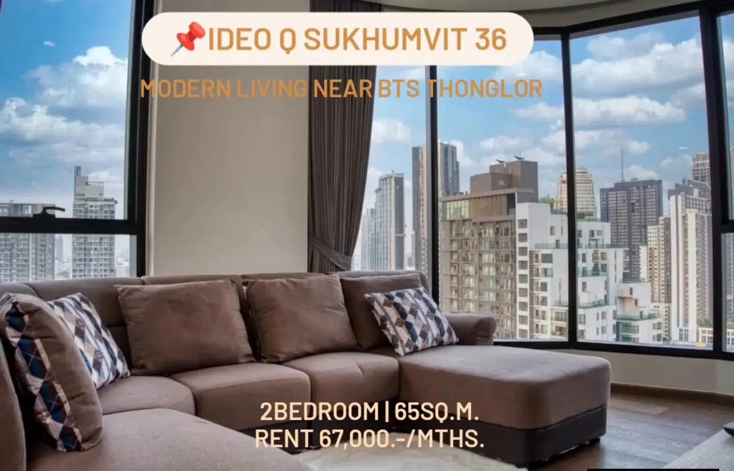 2 Bedroom condo in IDEO Q Sukhumvit 36