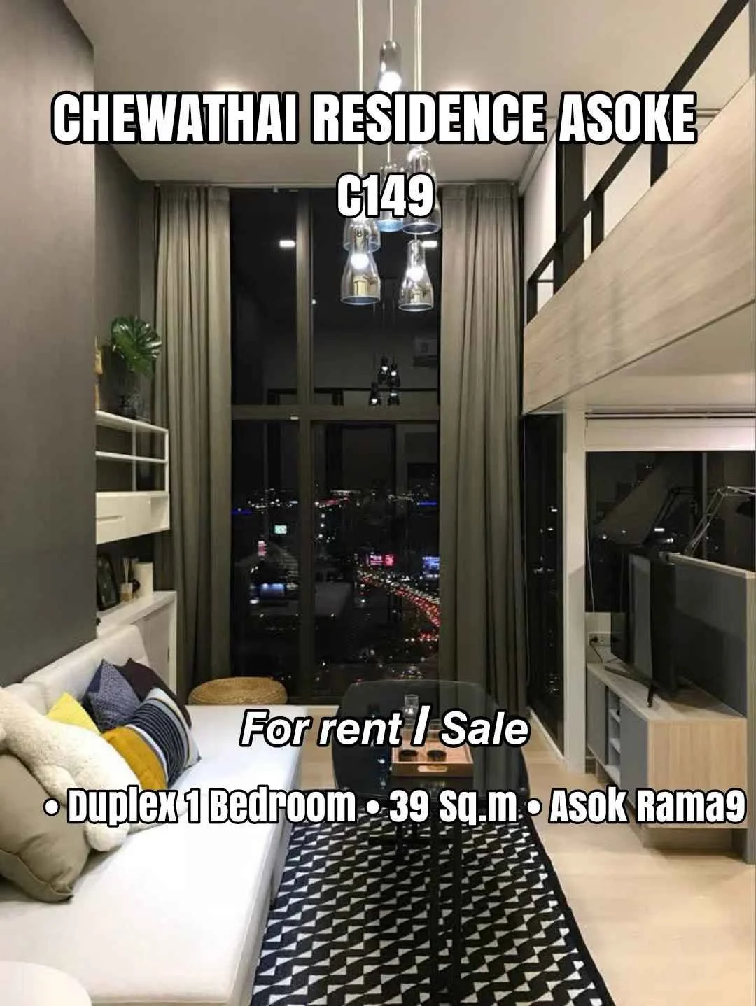 1 Bedroom condo in Chewathai Residence Asoke