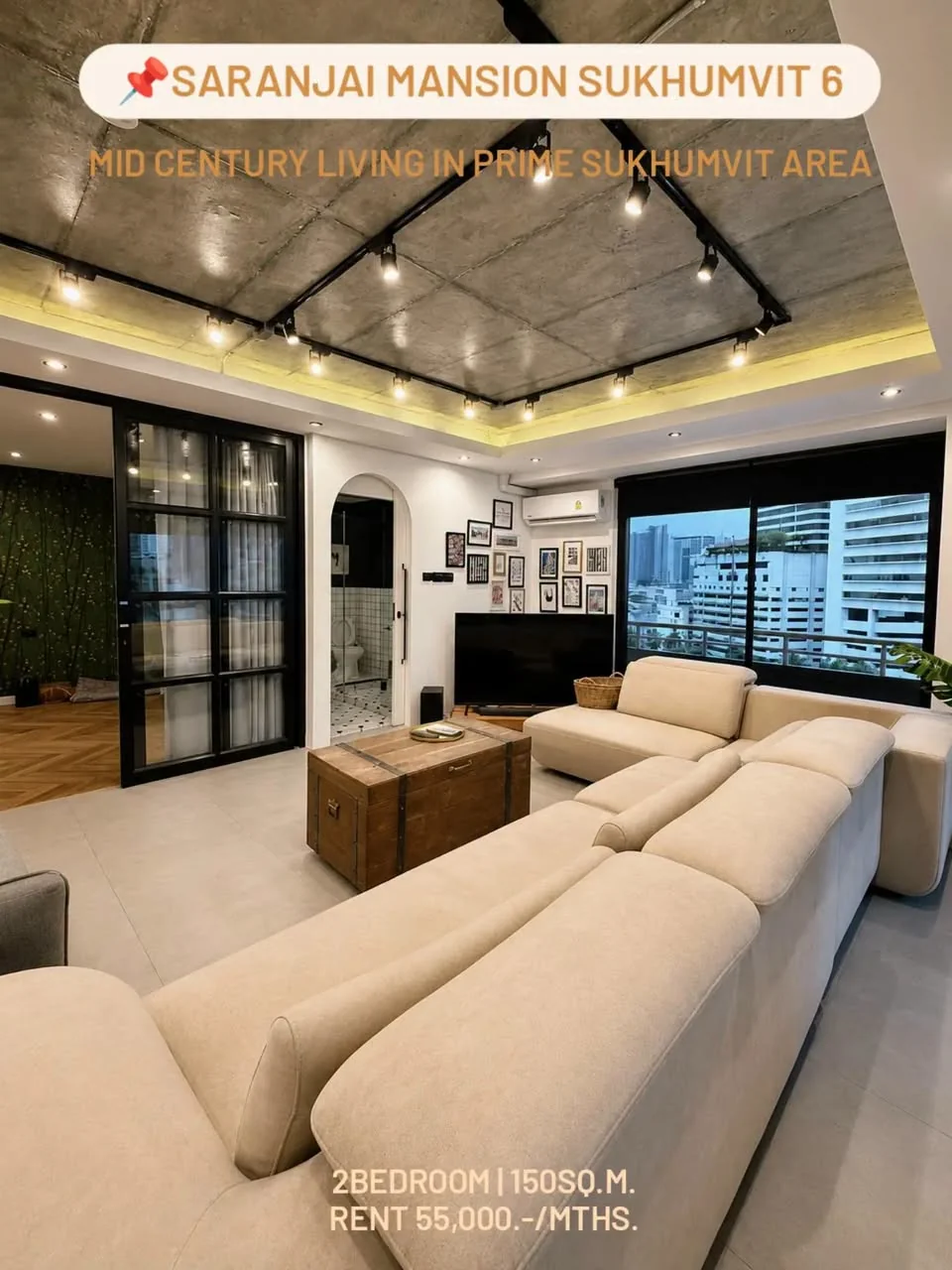 2 Bedroom condo in Saranjai Mansion