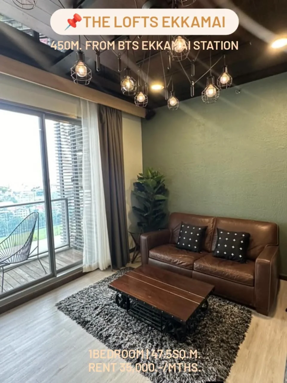 1 Bedroom condo in The Lofts Ekkamai