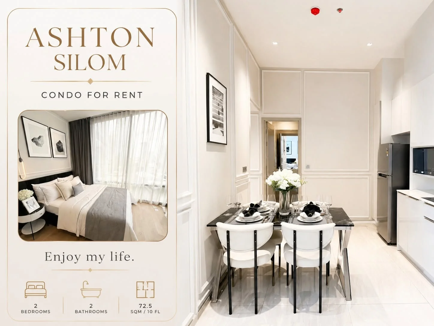 2 Bedroom condo in ASHTON Silom