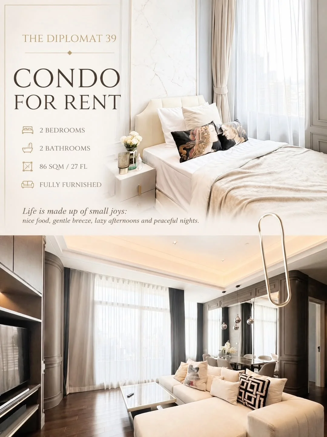 2 Bedroom condo in The Diplomat 39