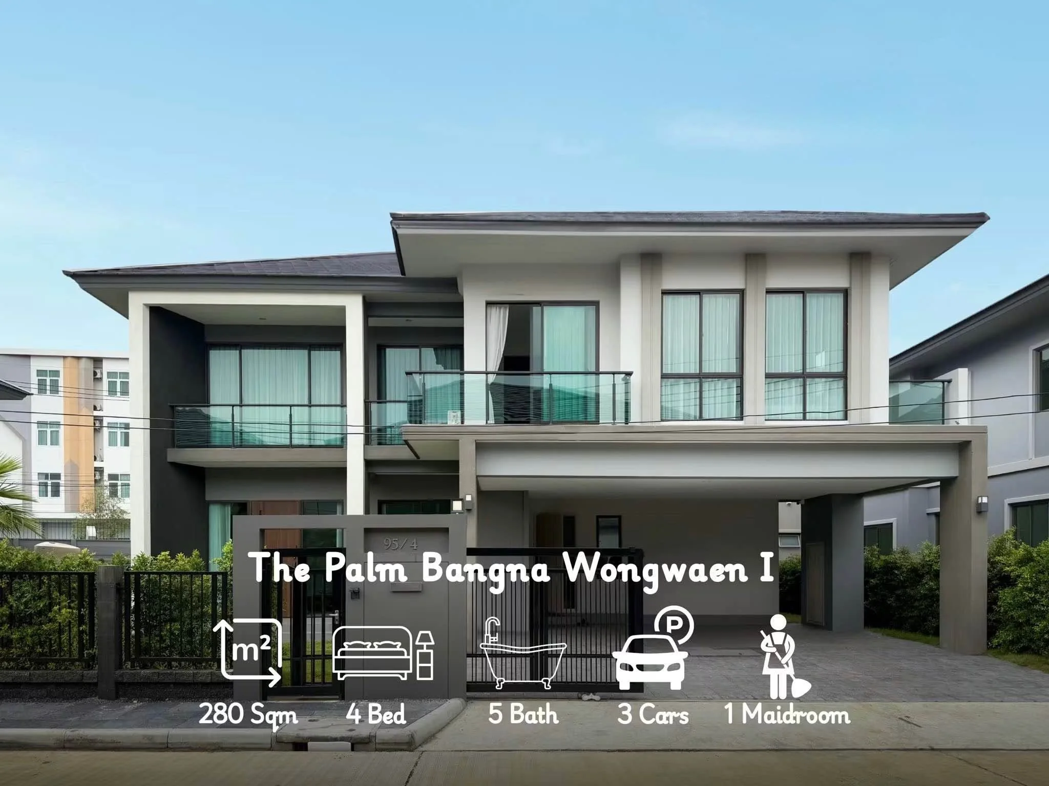4 Bedroom condo in The Palm Bangna-Wongwaen