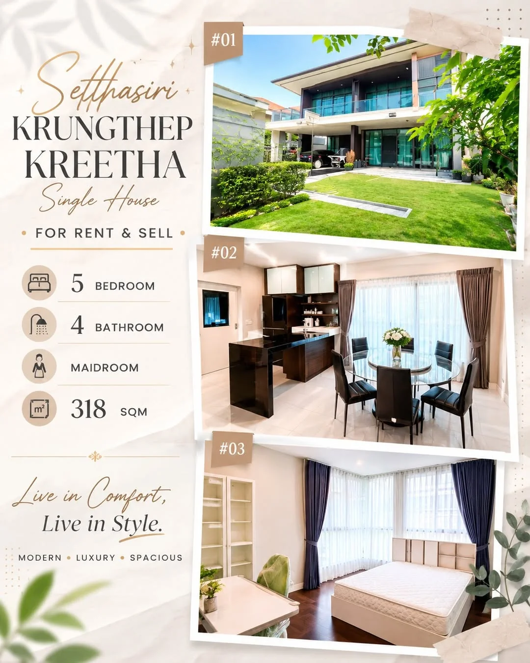 4 Bedroom condo in Setthasiri Krungthep Kreetha