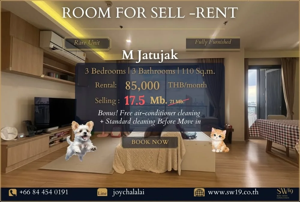 3 Bedroom condo in M Jatujak
