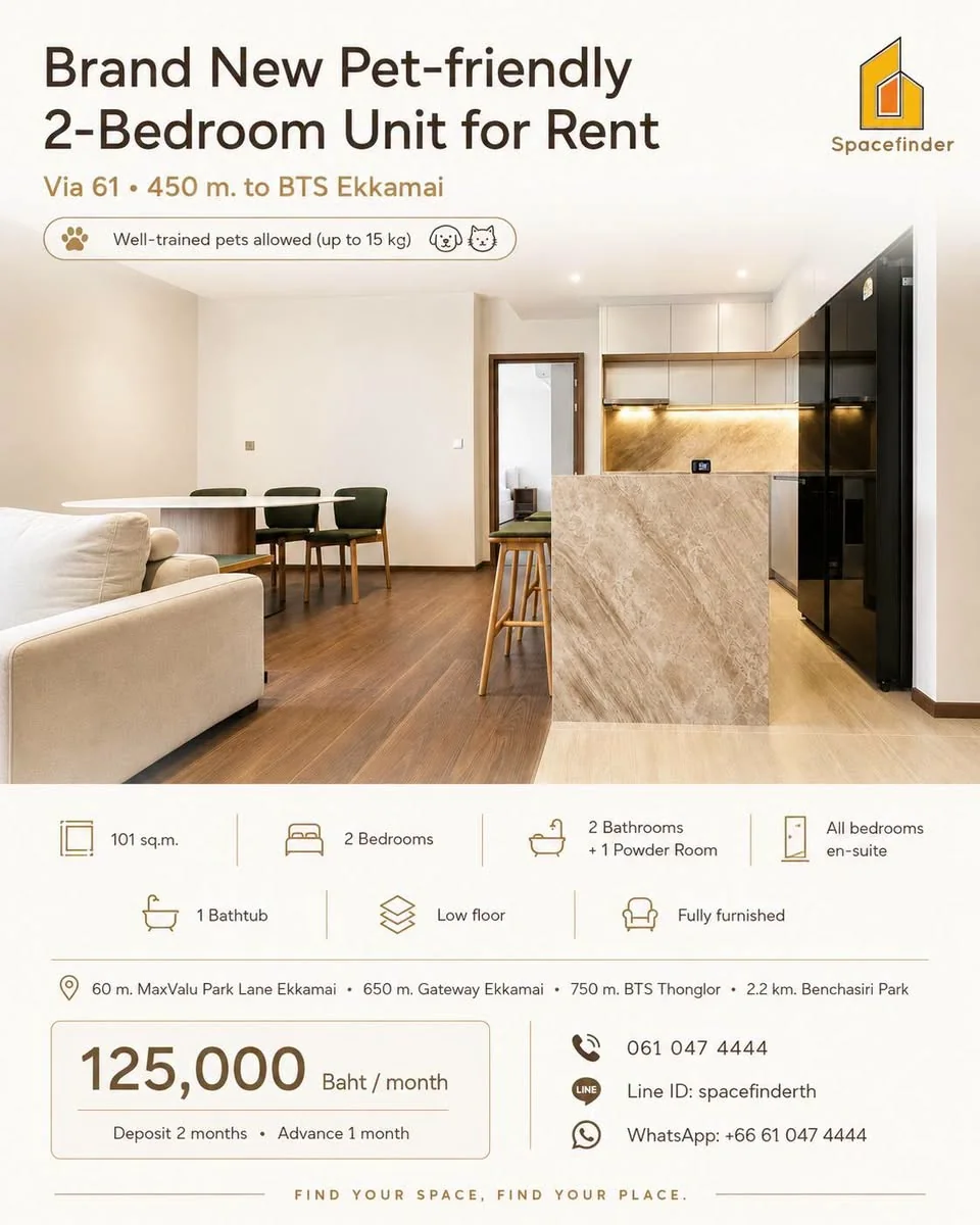 2 Bedroom condo in Via 61