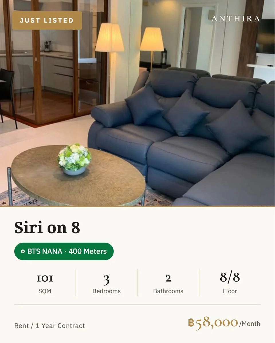 3 Bedroom condo in SIRI on 8 Sukhumvit 8