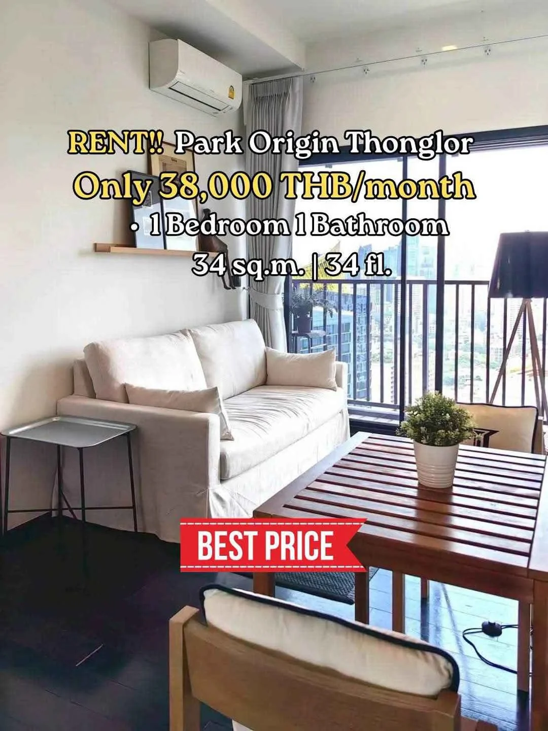 1 Bedroom condo in Park Origin Thonglor