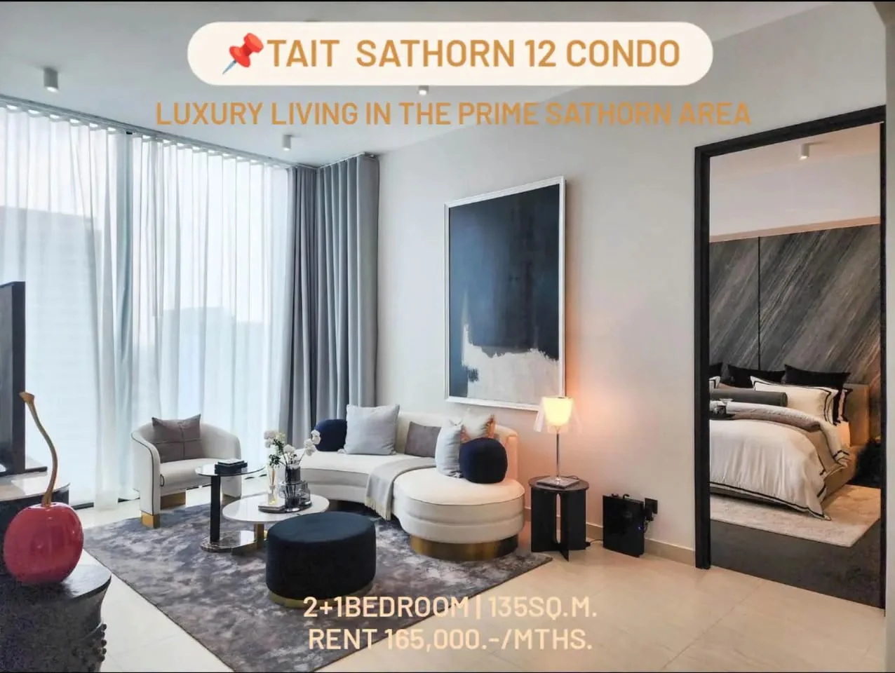 2 Bedroom condo in Tait Sathorn 12