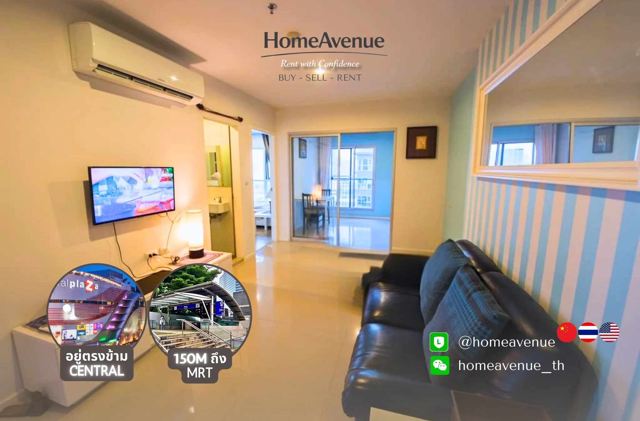 2 Bedroom condo in Aspire Rama 9