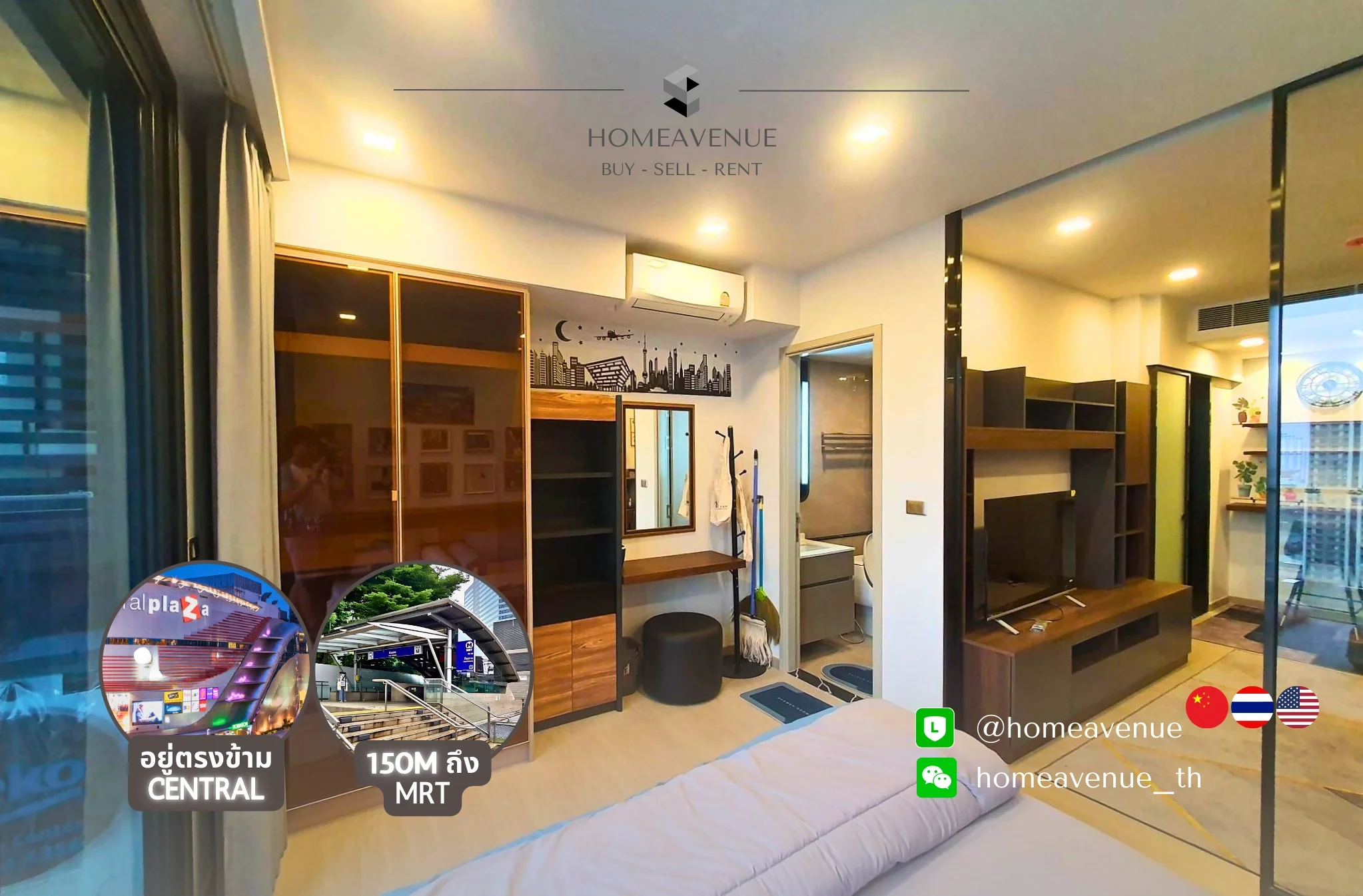 1 Bedroom condo in One9Five Asoke-Rama 9