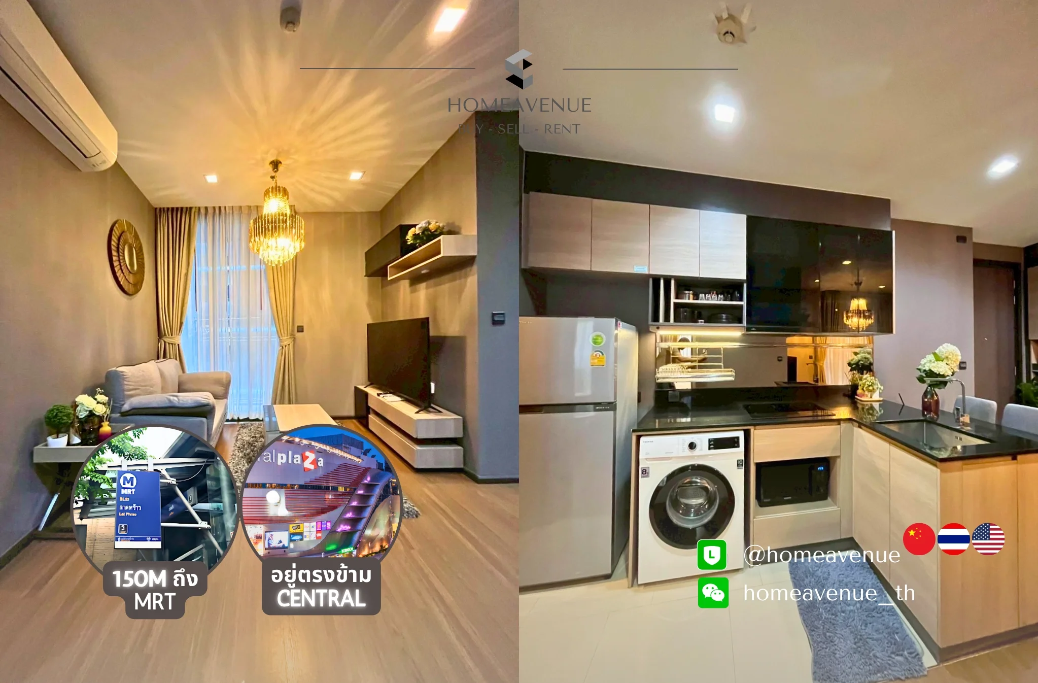 2 Bedroom condo in The Line Asoke-Ratchada