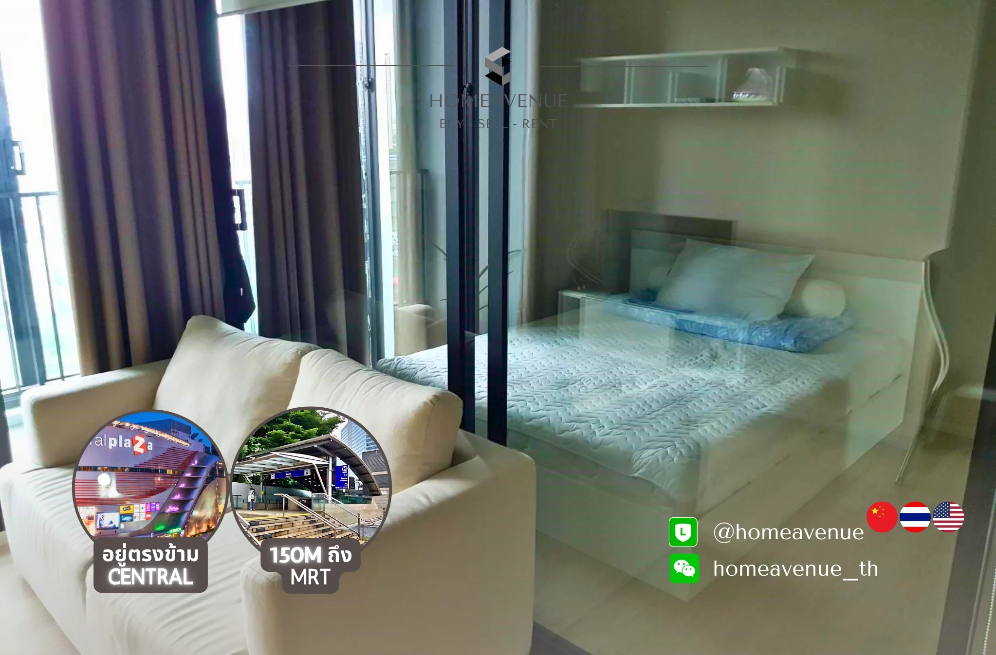 1 Bedroom condo in Condolette Midst Rama 9