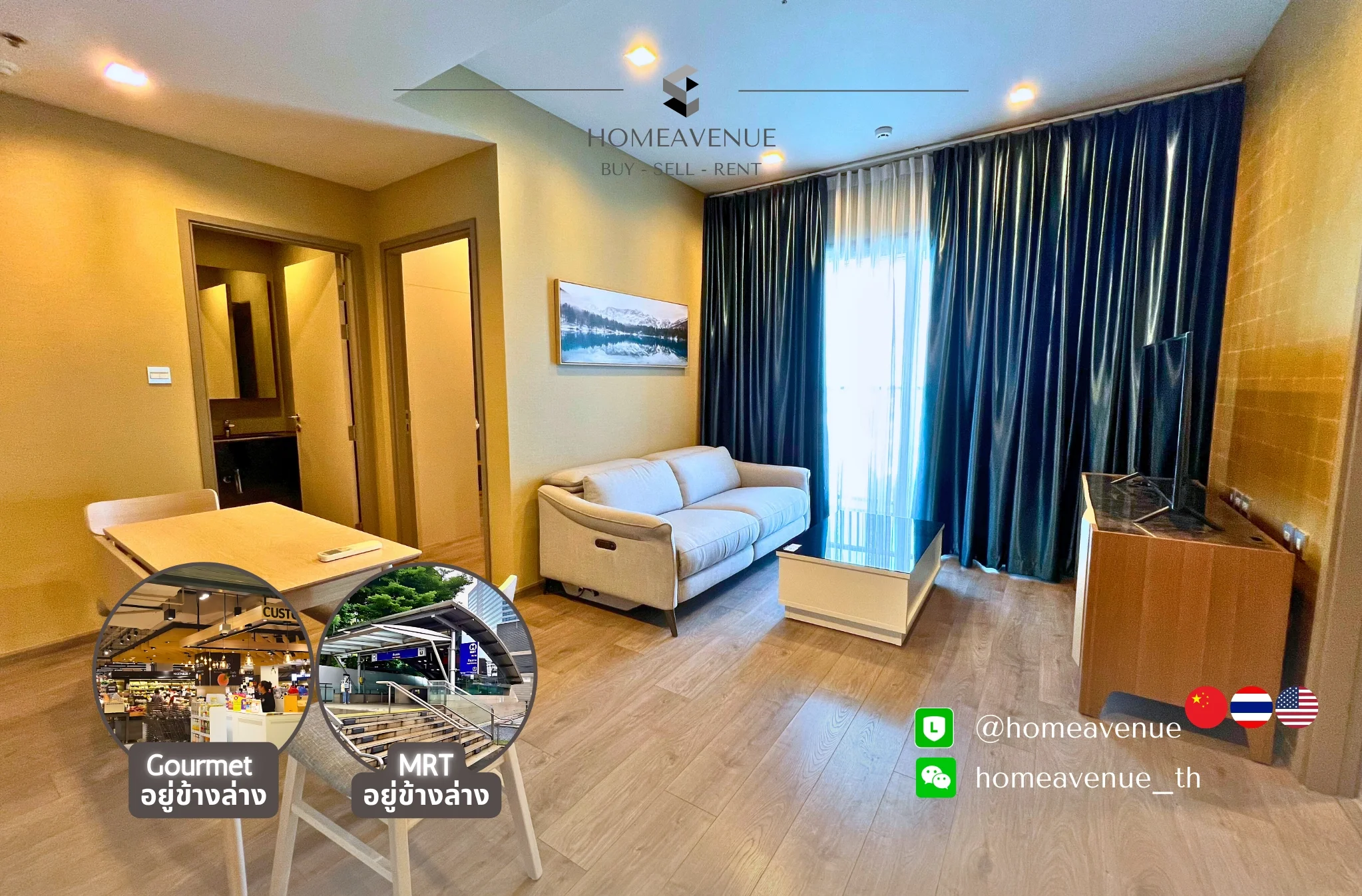 2 Bedroom condo in Whizdom Avenue Ratchada-Ladprao