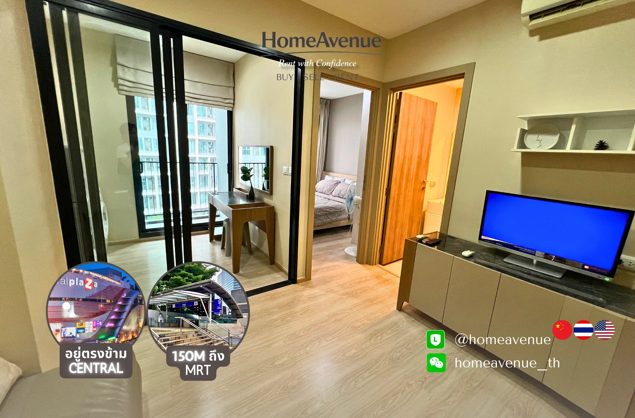 1 Bedroom condo in Condolette Midst Rama 9