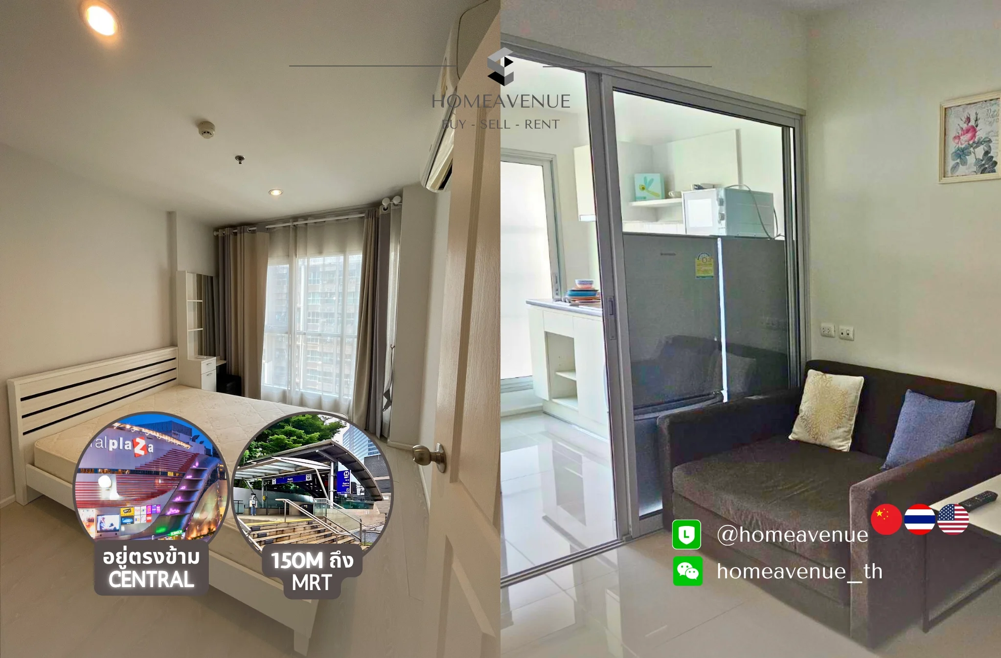1 Bedroom condo in Aspire Rama 9
