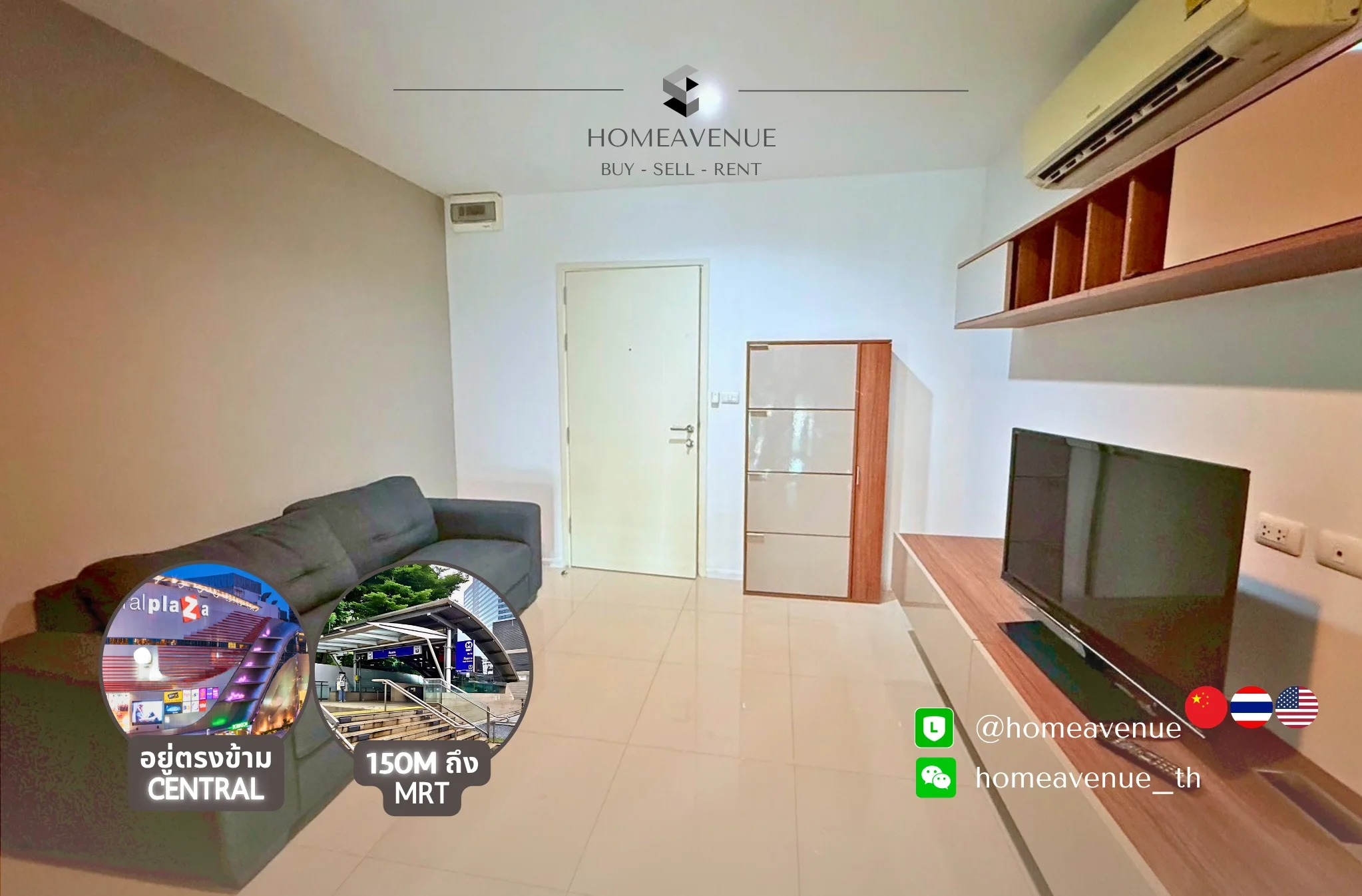 1 Bedroom condo in Aspire Rama 9