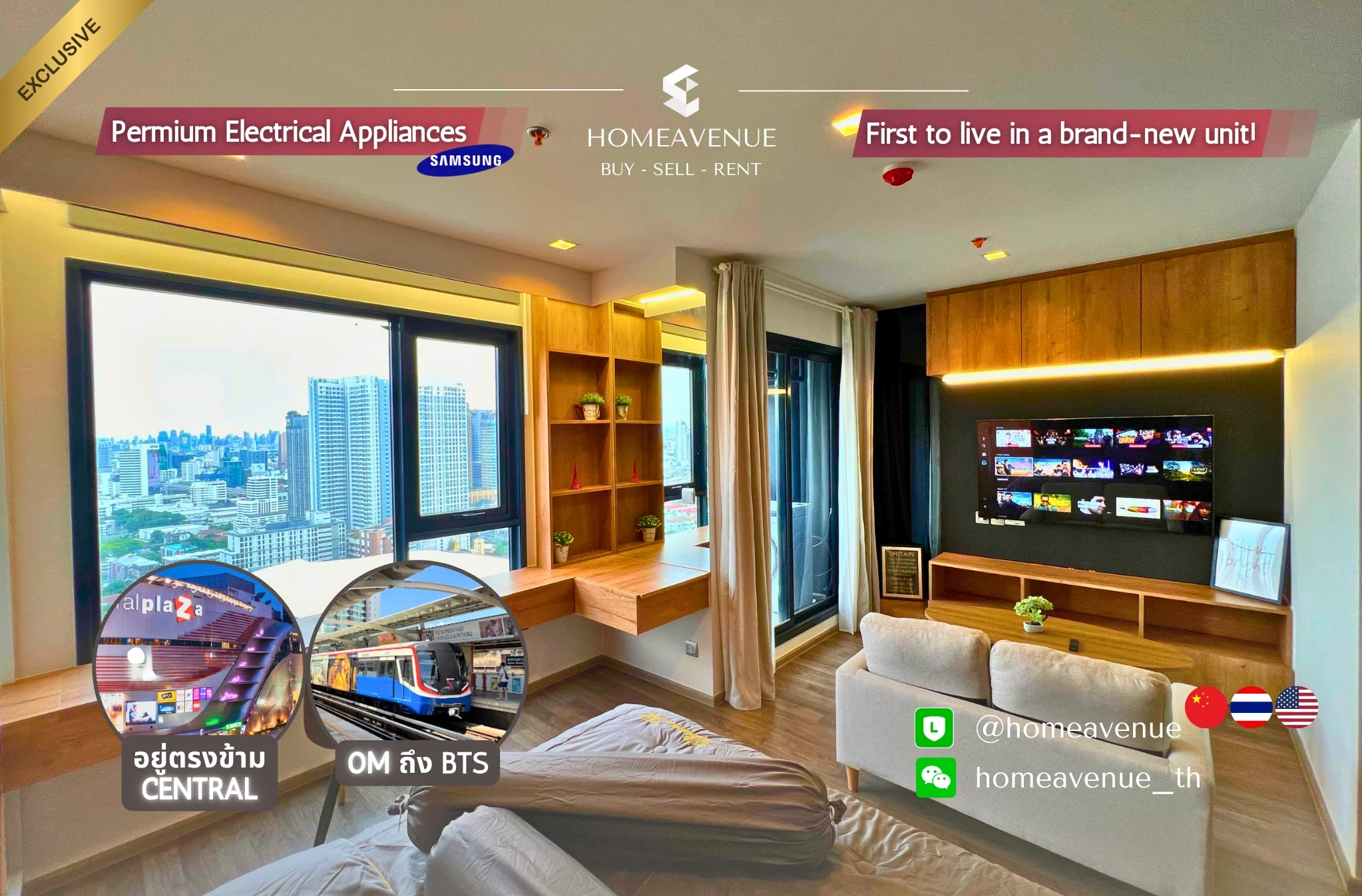 Studio condo in Life Ladprao Valley