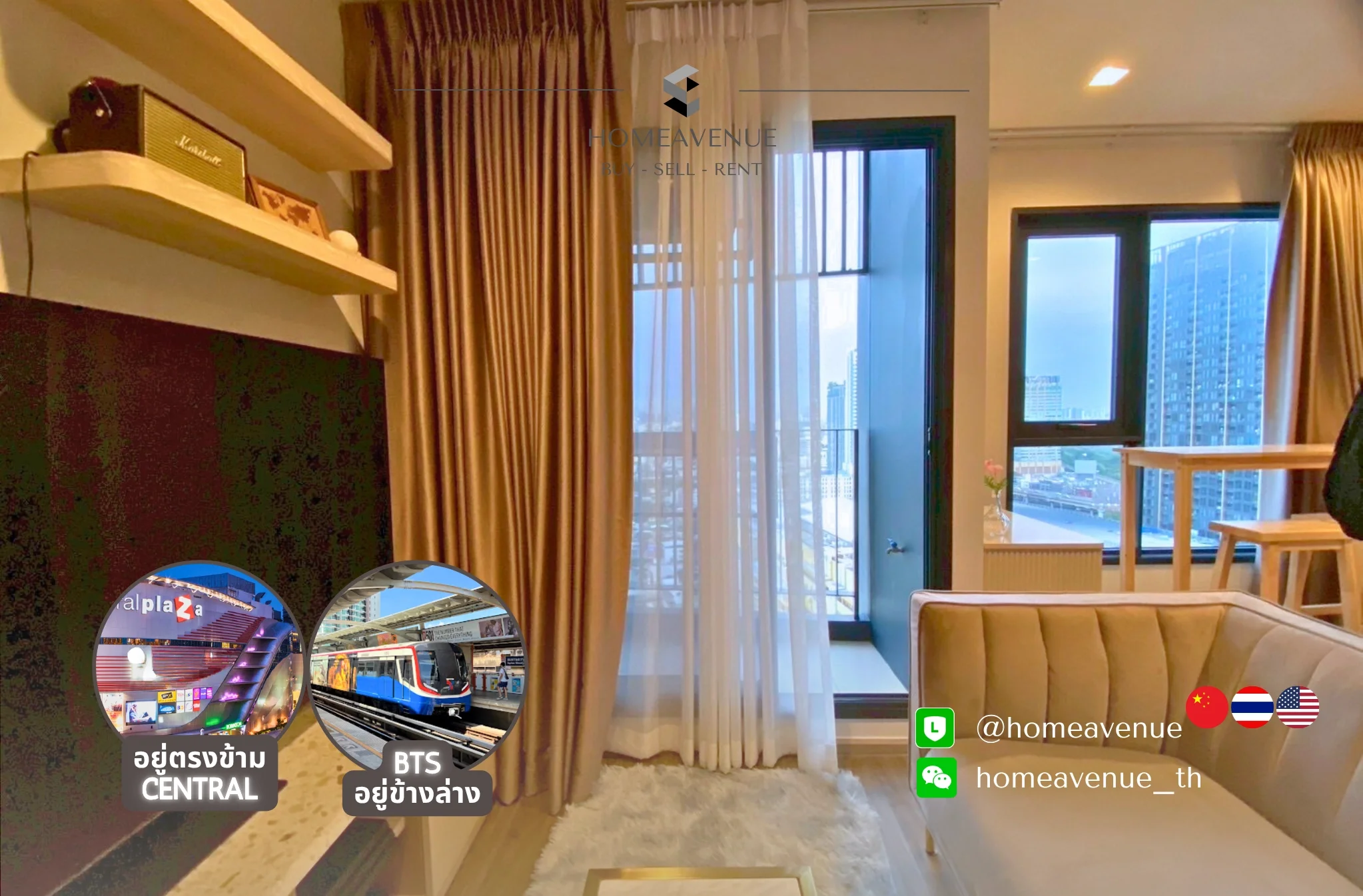 Studio condo in Life Ladprao Valley