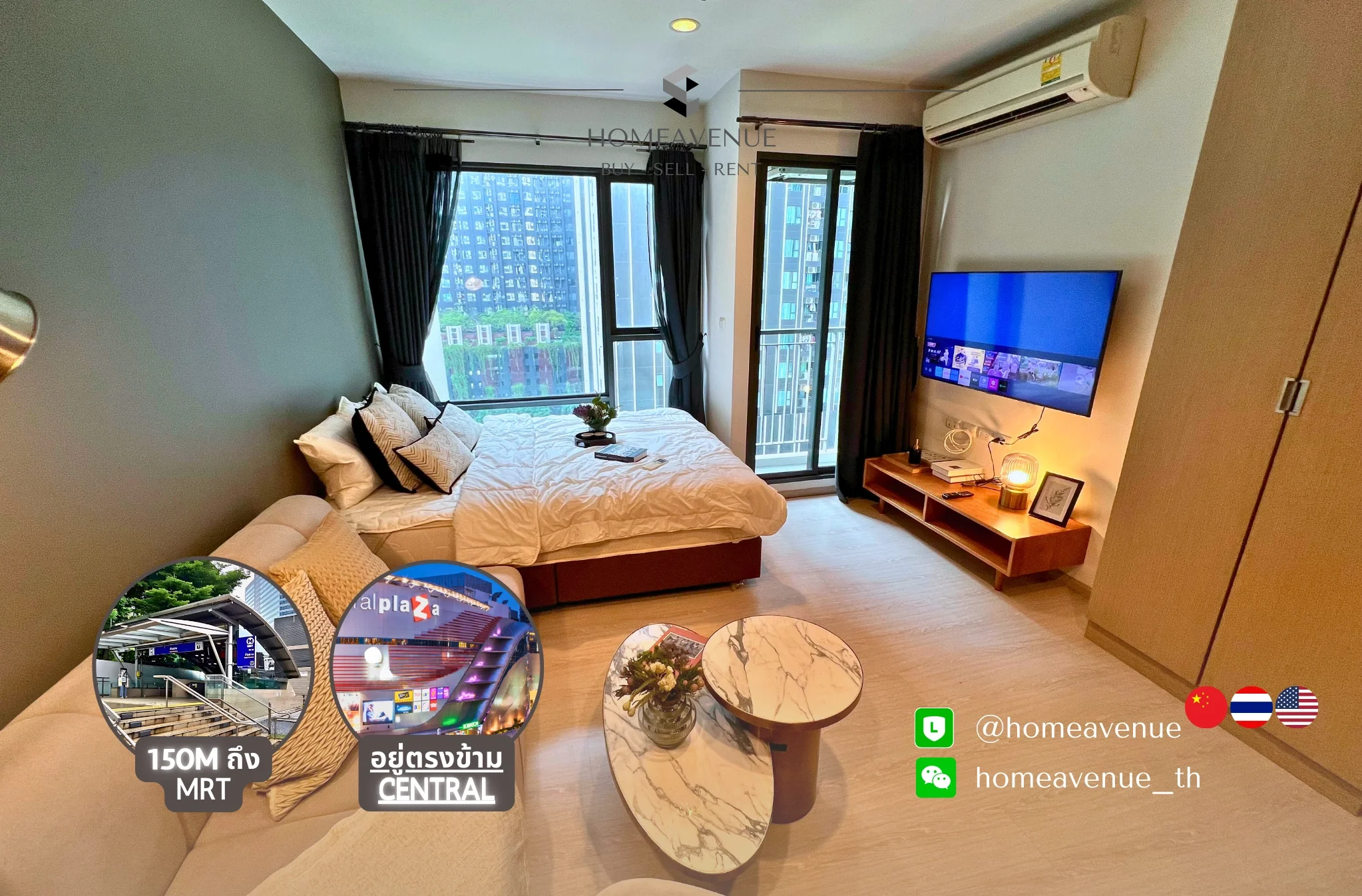 Studio condo in Rhythm Asoke