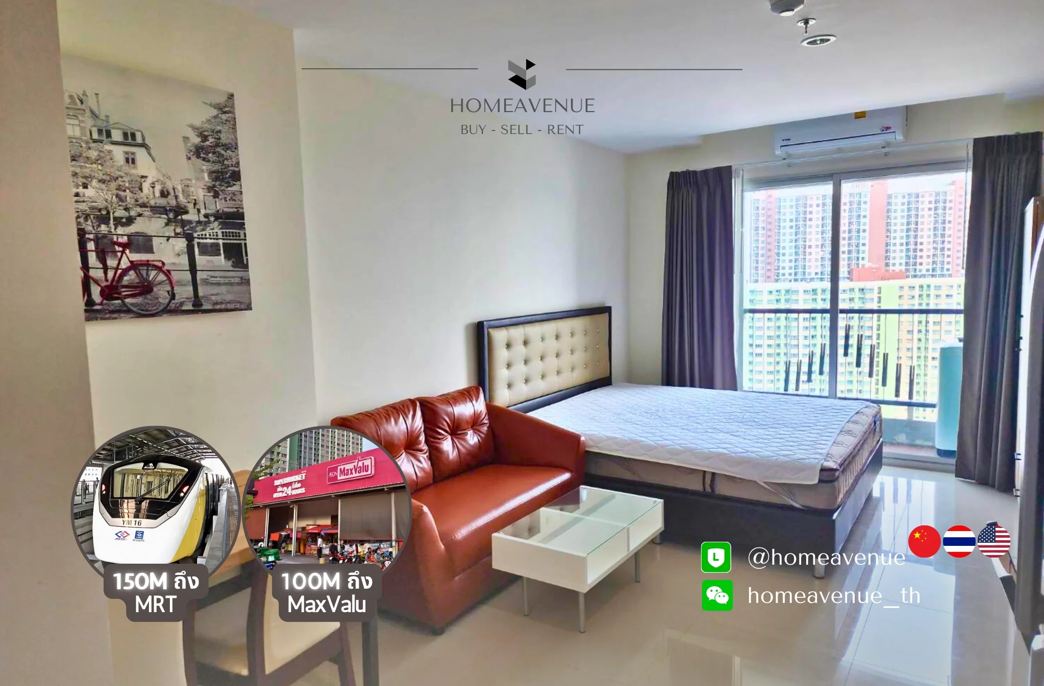Studio condo in Asakan Place Srinakarin
