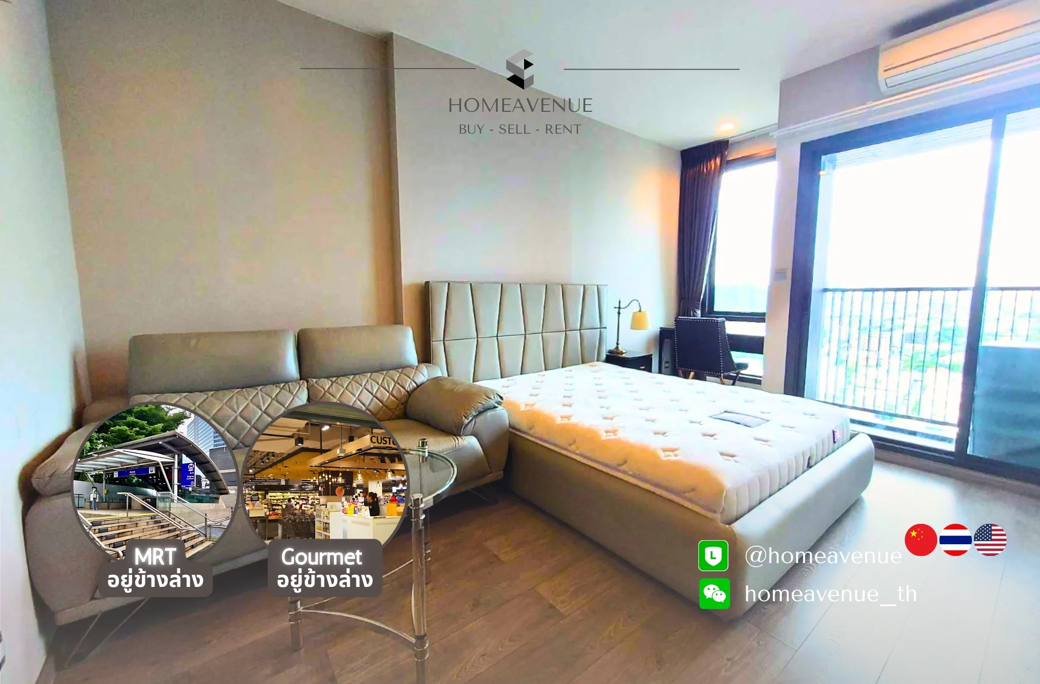Studio condo in Whizdom Avenue Ratchada-Ladprao