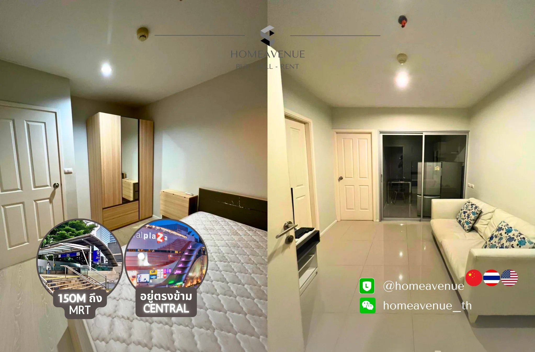1 Bedroom condo in Aspire Rama 9