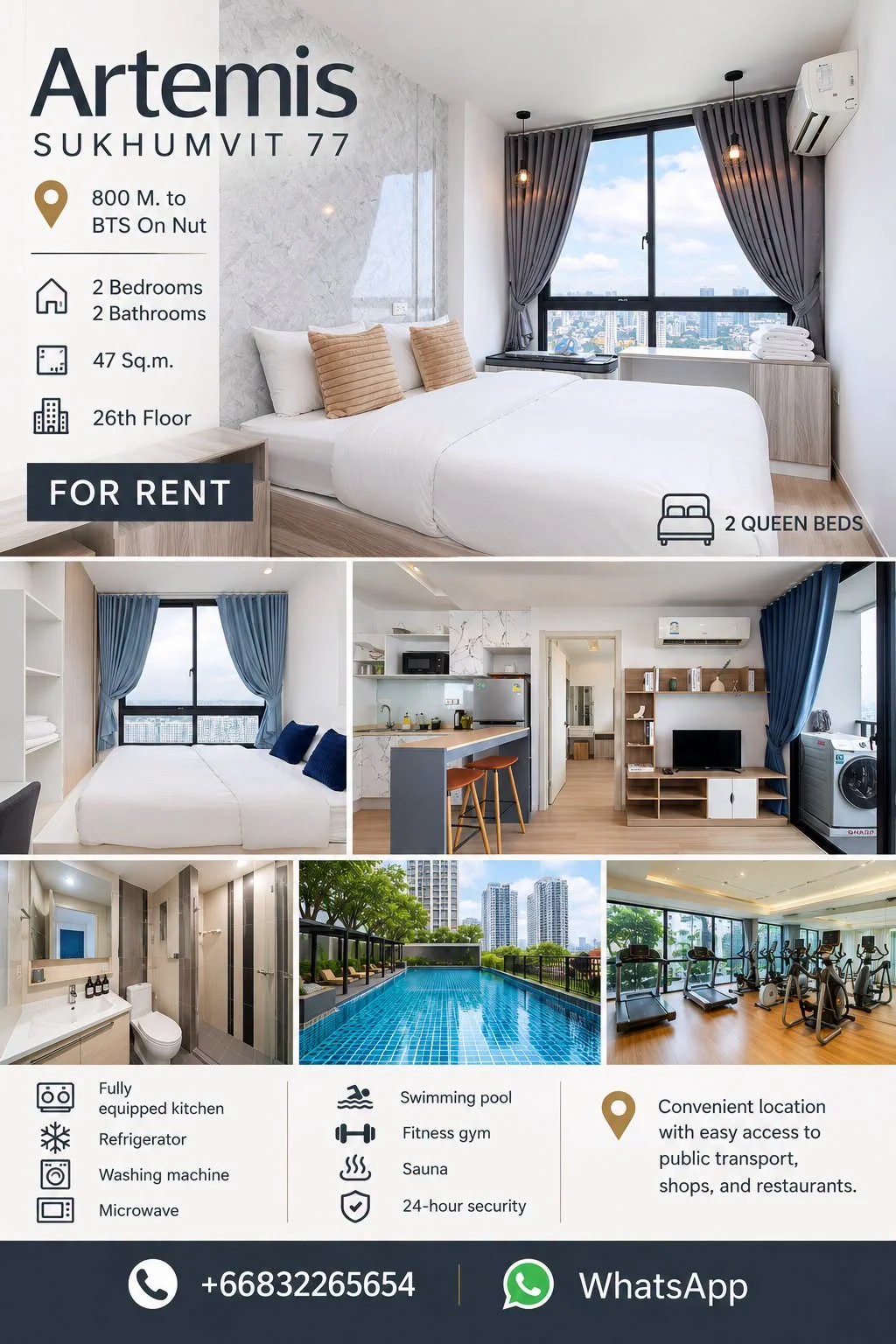 2 Bedroom condo in Artemis Sukhumvit 77