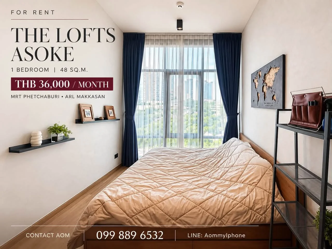 Studio condo in The Lofts Asoke