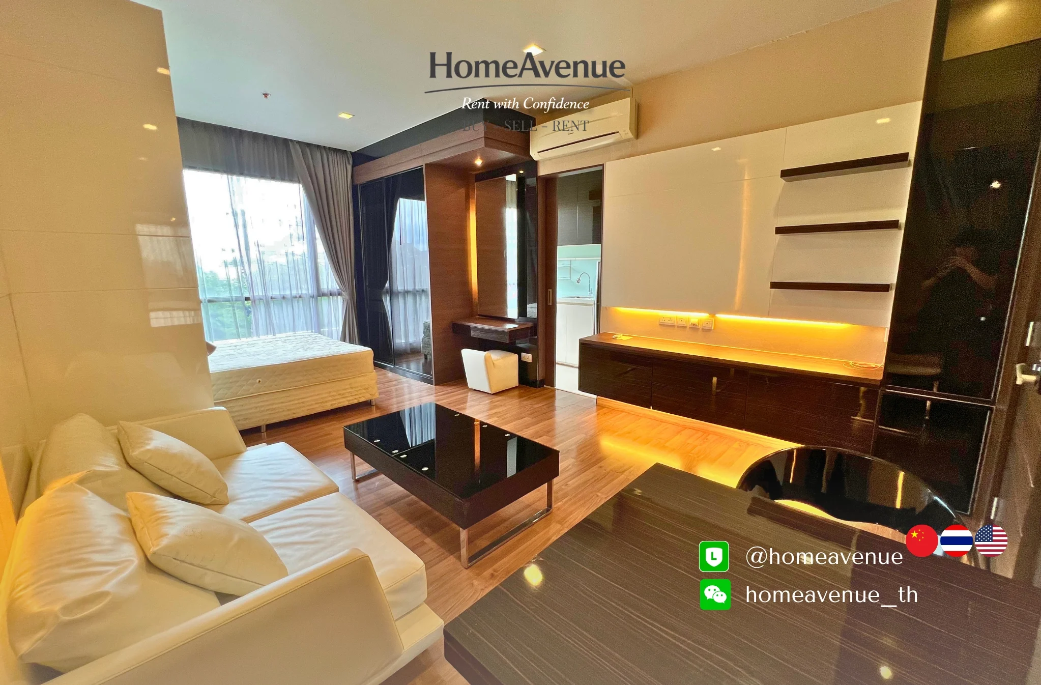 Studio condo in Ivy Ampio