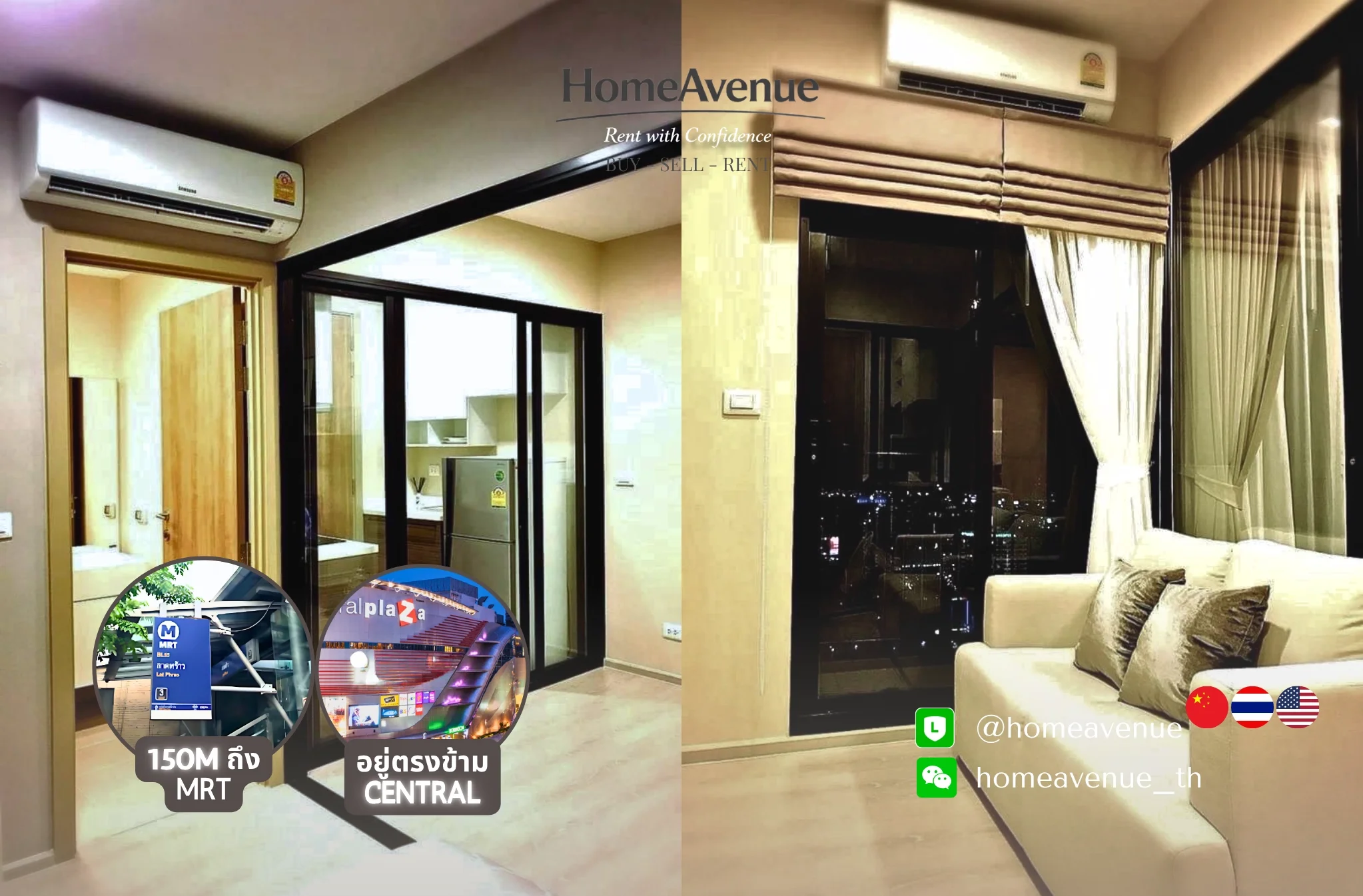 1 Bedroom condo in Condolette Midst Rama 9