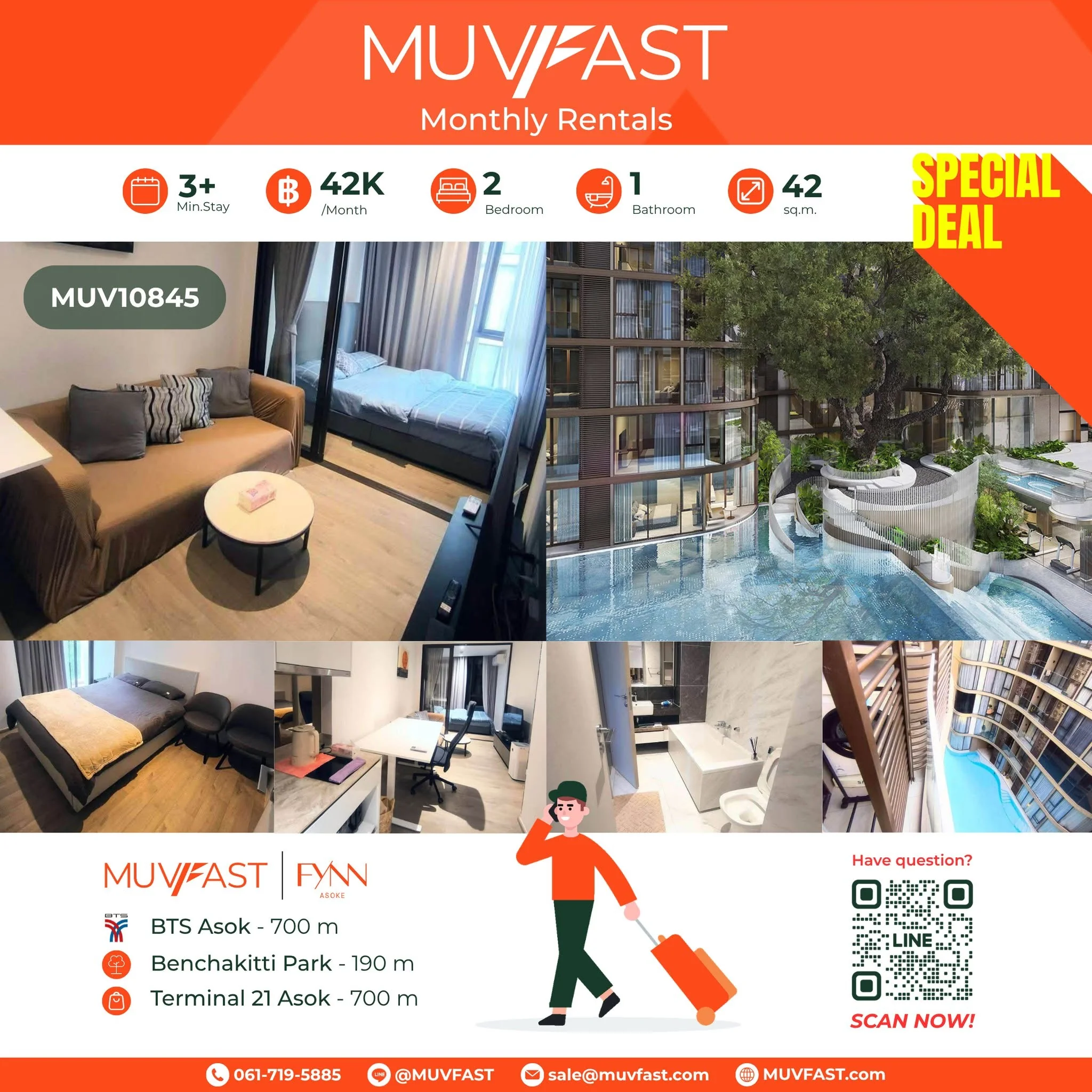 2 Bedroom condo in Fynn Asoke