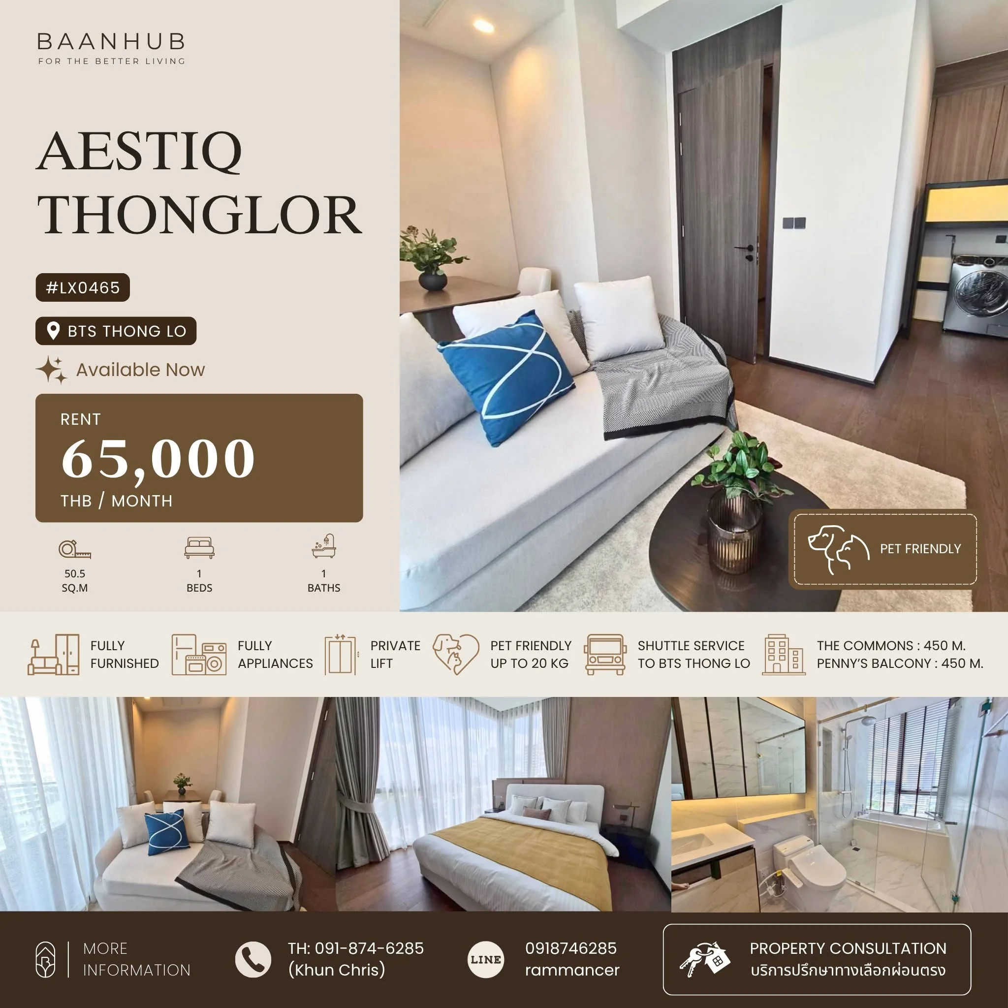 1 Bedroom condo in AESTIQ Thonglor