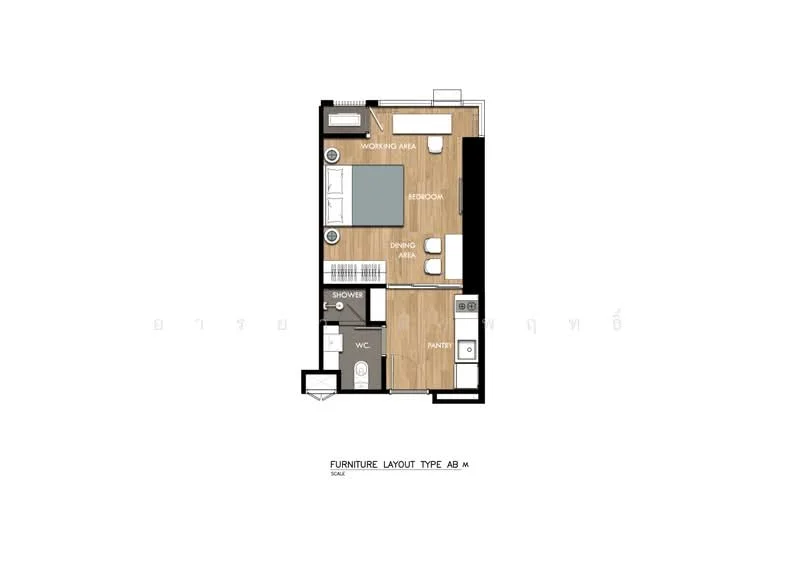 1 Bedroom condo in THE CROWN Residences