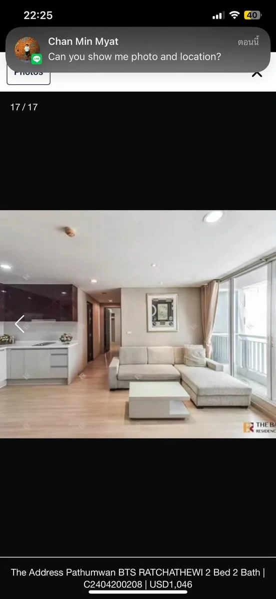 2 Bedroom condo in The Address Pathumwan