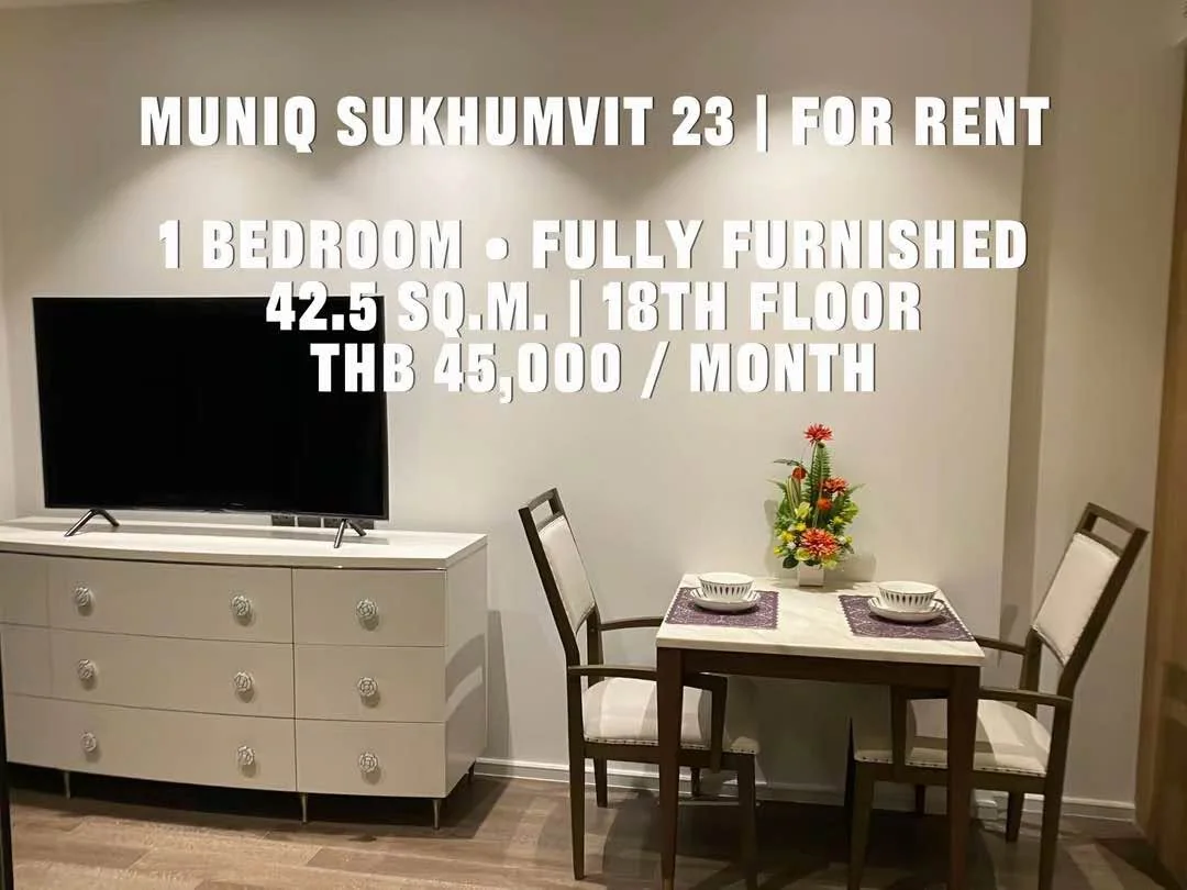 1 Bedroom condo in MUNIQ Sukhumvit 23
