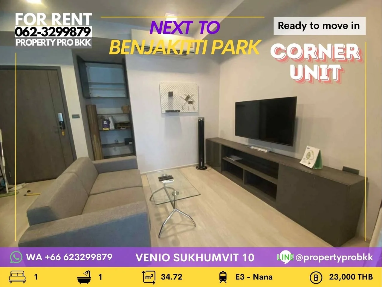 1 Bedroom condo in Venio Sukhumvit 10