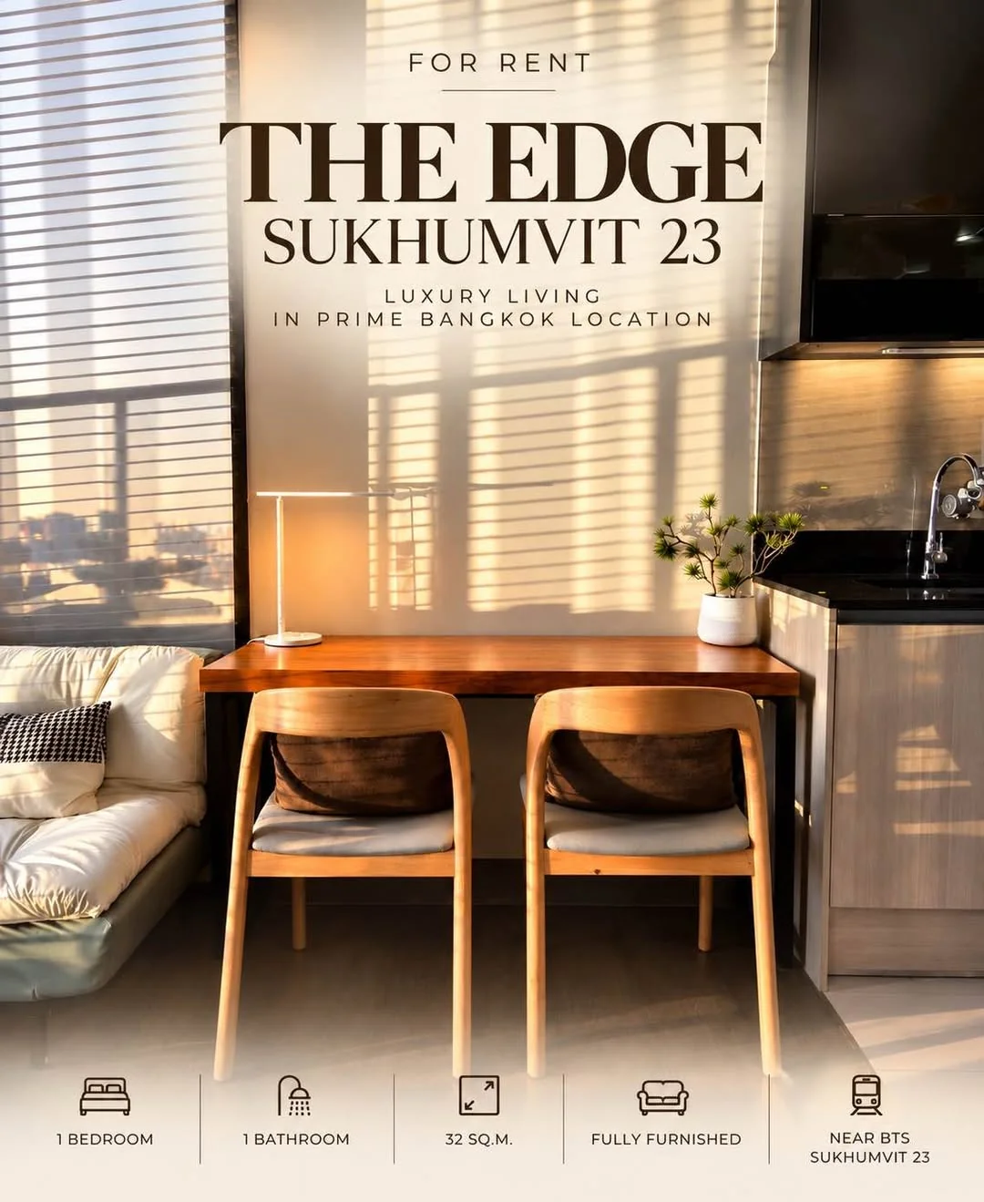 1 Bedroom condo in The Edge Sukhumvit 23