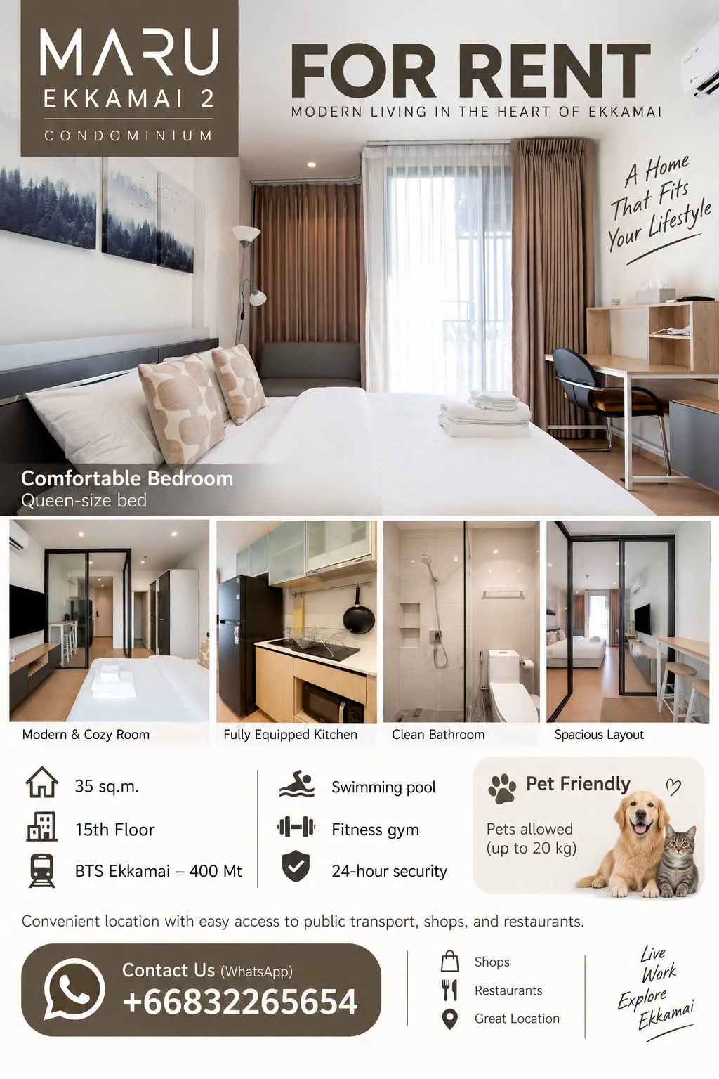 1 Bedroom condo in Maru Ekkamai 2