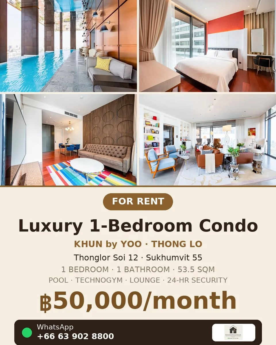 1 Bedroom condo in Khun By Yoo