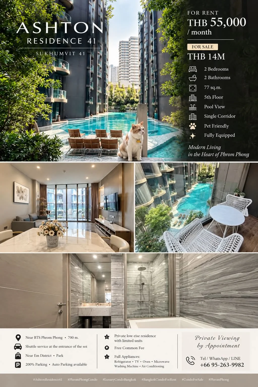 2 Bedroom condo in ASHTON Residence 41