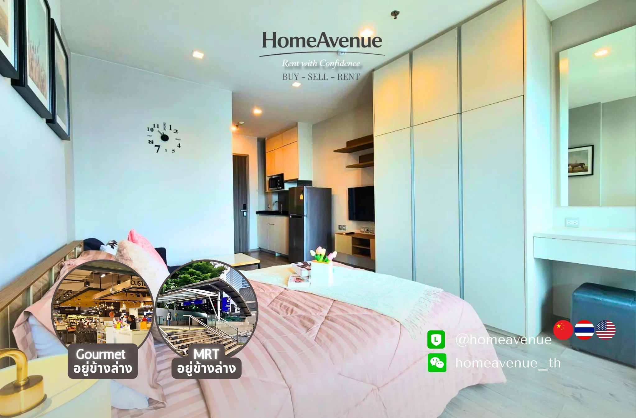 Studio condo in Whizdom Avenue Ratchada-Ladprao