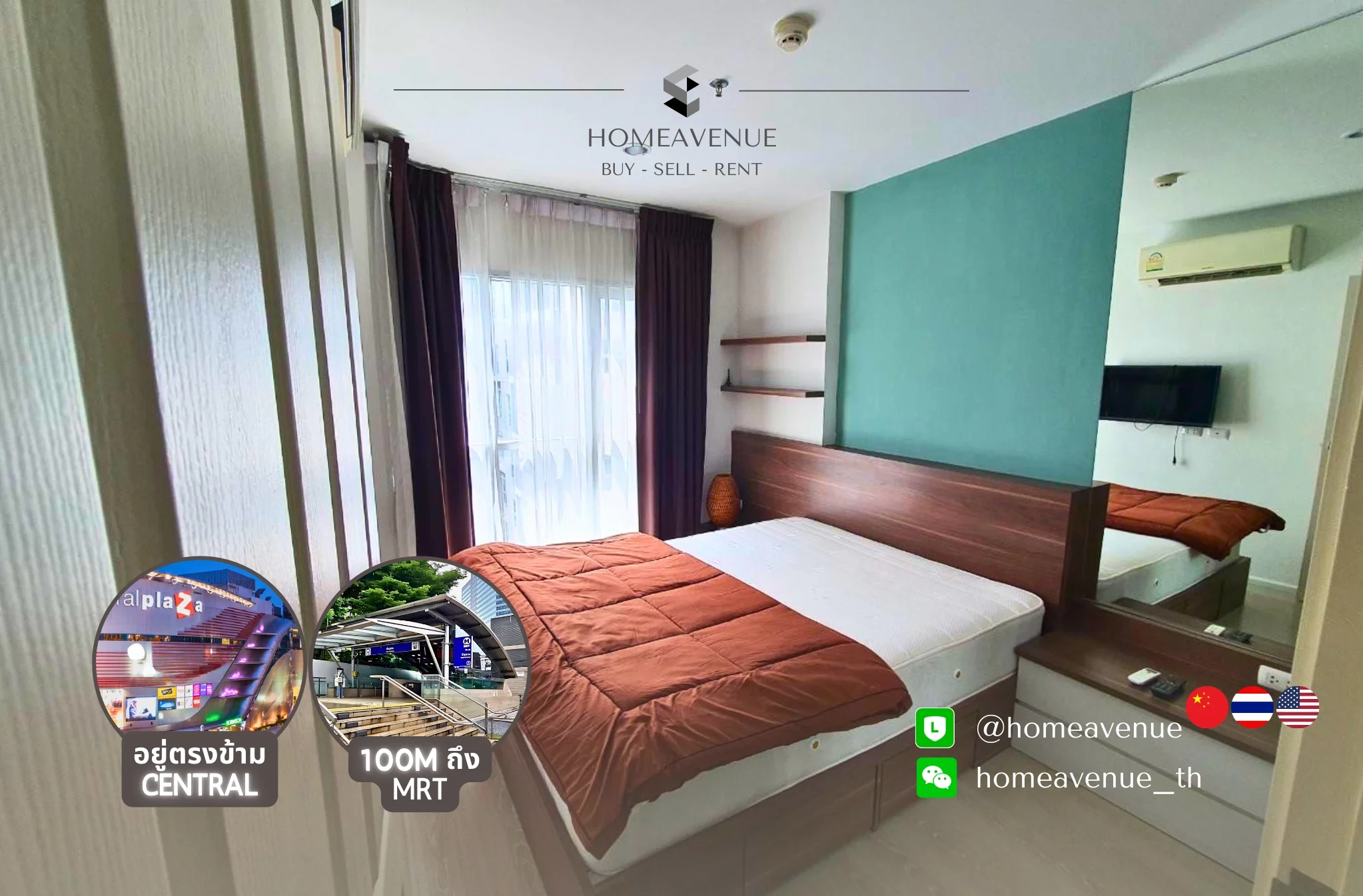 1 Bedroom condo in Aspire Rama 9