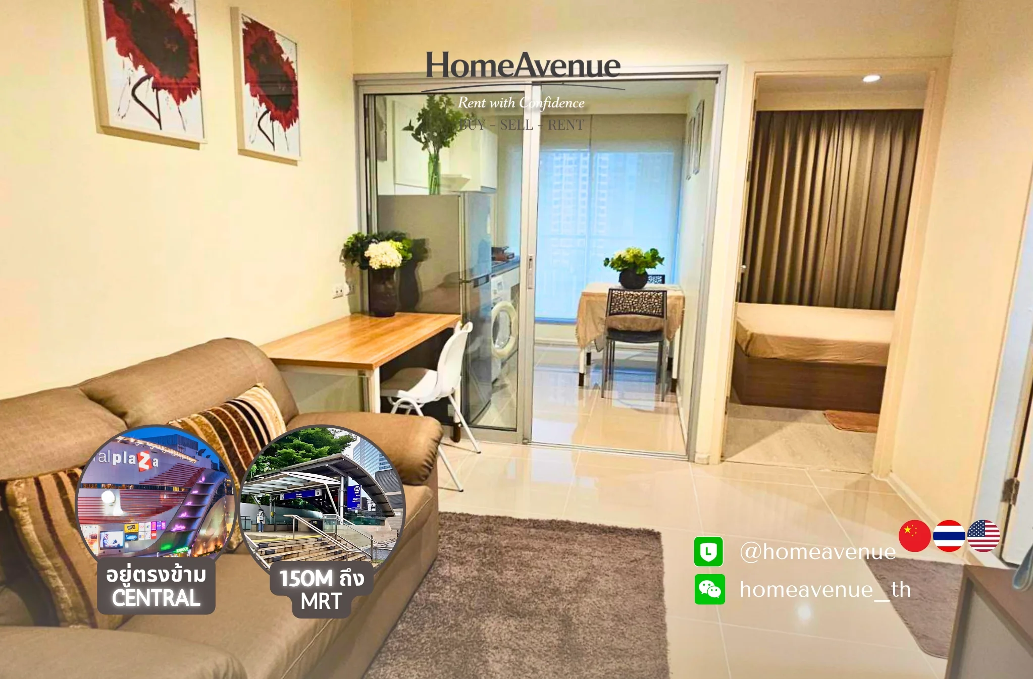 1 Bedroom condo in Aspire Rama 9